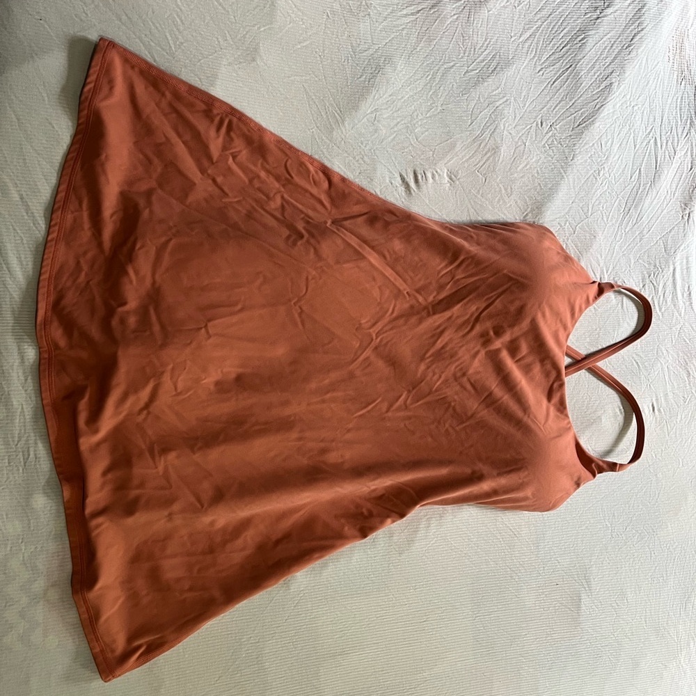 HALARA Women's Mini Dress in Rust Orange